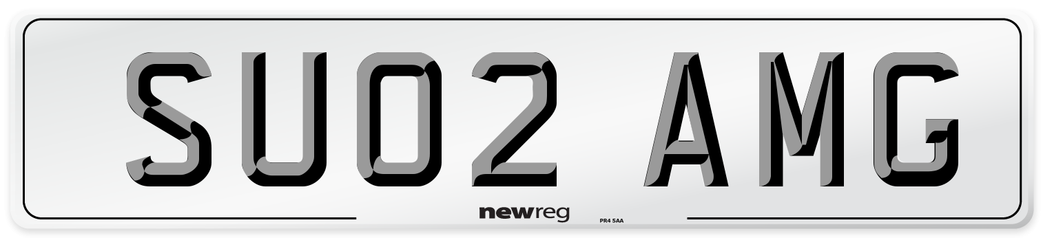 SU02 AMG Number Plate from New Reg